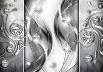 Fototapetas Artgeist Diamonds In Silver XLNEW011454SAM, 175 cm x 175 cm