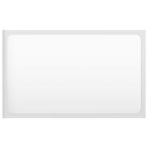 Spogulis VLX Bathroom Mirror, stiprināms, 60 cm x 37 cm, spīdīgi balta krās.