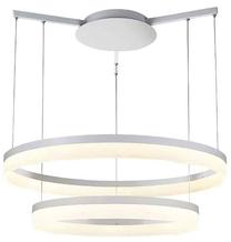 Valgusti rippuv AZzardo Zola AZ1295, LED, 2 x 32 W, valge v. / valge v., 80 x 80 cm