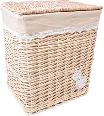 Veļas kaste Home4you Willi Lace, brūna krās., 35 cm x 47 cm x 55 cm