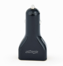 Automobilinis įkroviklis EnerGenie 4-port USB, 4 x USB, juoda sp.