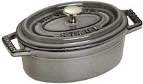 Emaliuotas ketaus puodas Staub Mini Cocotte 40500-116-0, Ø11 cm, 0.25 l, grafito sp.