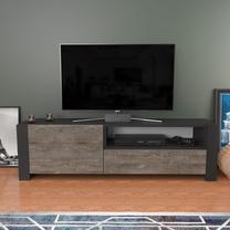 ТВ стол Kalune Design Piedmont, антрацитовый цв./коричневый цв., 36.8 см x 46 см x 160 см