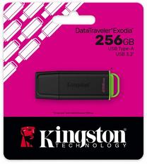 USB-накопитель Kingston Data Traveler Exodia G2, черный цв./зеленый цв., 256 GB