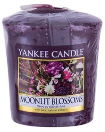 Žvakė, aromatinė Yankee Candle Moonlit Blossoms, 15 h, 49 g, violetinė sp.