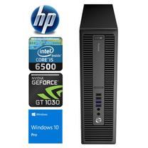 Stacionarus kompiuteris HP, atnaujintas Intel core i5-6500, DDR4 8 GB, SSD+HDD 1 TB 1 TB, Nvidia GeForce GT1030 2 GB GDDR5, Windows 10 Pro ProDesk 600 G2 SFF