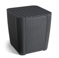 Dārza glabāšanas kaste Keter Luzon Flat Wicker, 39 cm x 39 cm x 42 cm