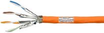 Сетевой кабель Logilink CAT7a S/FTP 1000Mhz, 100 м, oранжевый цв.
