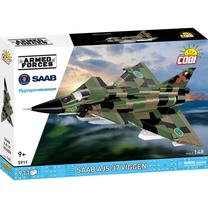 Konstruktorius, lėktuvas Cobi Armed Forces Saab AJS 37 Viggen 5911, 911 vnt., žalia sp.