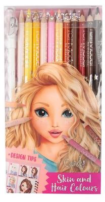 Krāsainie zīmuļi Depesche Top Model Skin And Hair Colours, 12 gab.