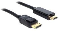 Vads Delock Displayport / HDMI Displayport, HDMI 19 pin male, 5 m, melna