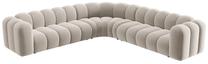 Modulinė sofa Micadoni Lupine Sal1, smėlio sp., 309 x 309 cm x 70 cm