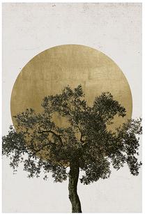 Фотокартина Sun And Tree, 50 см x 70 см
