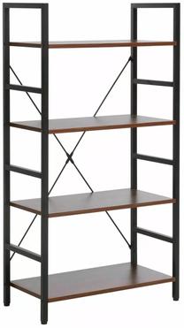 Pastatoma lentyna Loft R4, ruda sp./juoda sp., 115 cm x 30 cm x 60 cm