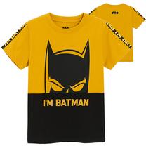 T-krekls, klasisks pavasaris/vasara, bērniem Cool Club Batman LCB2810104, melna krās./dzeltena krās., 134 cm