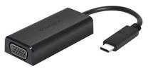 Adapteris Kensington USB C plug, VGA, juoda sp.