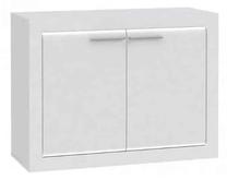 Komoda Forte L-light LLGK221B-Q86, balta sp., 78.3 cm x 103 cm x 41.3 cm