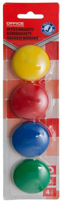 Magnēts Q-Connect Office Magnets 11KF20132414, 4 cm x 4 cm, 4 gab., daudzkrāsaina