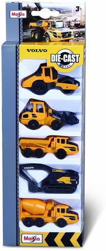 Statybos transporto priemonės Maisto Construction Vehicles Volvo 324142, juoda sp./geltona sp.
