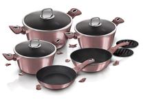 Katlu un pannu komplekts, ar piederumiem Berlinger Haus I-Rose Edition BH-6043
