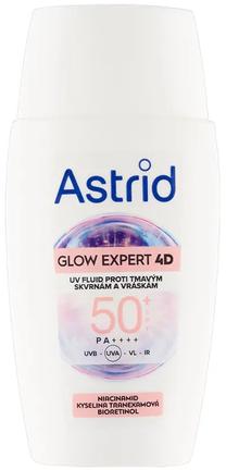 Priemonė įdegio priežiūrai veidui Astrid Glow Expert 4D SPF50, 50 ml