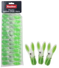 Veļas saspraudes Sauber, plastmasa, (krāsa/dizains tiek izvēlēts nejauši)