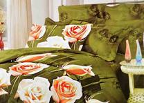 Patalynės užvalkalų komplektas DecoKing Floral Roses 5112222222896, žalia sp./rožinė sp., 70 x 80 cm, 200 x 220 cm