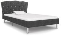 Lova pusantros vietos VLX Classic 277179, 90 x 200 cm, pilka sp., su čiužiniu
