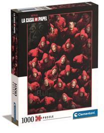 Dėlionė Clementoni Netflix La Casa de Papel 39654, 69 cm x 50 cm, 1000 vnt., įvairių spalvų