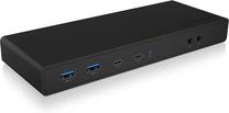 Dokstacija ICY Box DK2245AC USB-C (60658), melna krās.