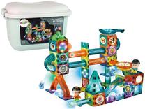Magnetinis konstruktorius Lean Toys Magnetic Blocks 14651, 150 vnt., įvairių spalvų