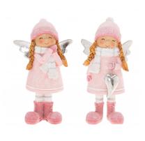 Maza statuja Winteria Angel Girl, rozā krās.