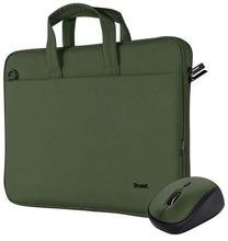 Nešiojamų kompiuterių krepšys Trust Nb Case Bologna + Mouse Set 24989, žalia sp., 16"