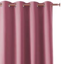 Naktinė užuolaida Room99 Aura, rožinė sp./sidabro sp., 140 cm x 250 cm