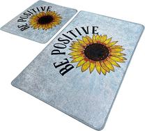 Vonios kilimėlių rinkinys Foutastic Be Positive 359CHL2536, įvairių spalvų, 100 cm x 60 cm
