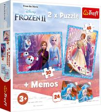 Dėlionė 2in1 Trefl Memo & Puzzles Frozen 90814, 27.5 cm x 20.5 cm, 78 vnt.