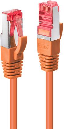 Сетевой кабель Lindy Cat.6 S/FTP 27AWG RJ-45, RJ-45, 10 м, oранжевый цв.