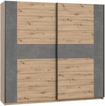 Spinta Forte Chanton BLQS928E1-C964, ąžuolo sp./pilka sp., 61.2 cm x 220 cm x 209.7 cm