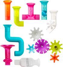 Набор игрушек для купания Boon Pipes & Tubes & Cogs B11342, многоцветный, 13 шт.