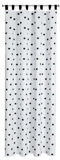 Naktinė užuolaida Busa, balta sp./juoda sp., 140 cm x 270 cm