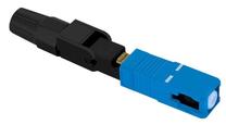 Оптоволоконный разъем Qoltec SC/UPC, синий цв./черный цв.