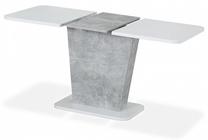 Valgomojo stalas išskleidžiamas Avanti, baltas/pilkas, 110 cm x 66 cm x 75.5 cm