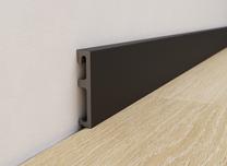 Плинтус Salag ALPHA AP81M3, 240 см x 8 см x 1.5 см, черный цв.