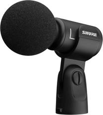 Stalinis mikrofonas Shure MV88+ Stereo, juoda sp.