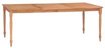 Stalas VLX 316033, ruda sp., 200 cm x 100 cm x 75 cm