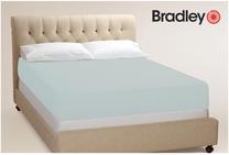 Paklodė Bradley 126224, šviesiai žalia/šviesiai mėlyna, 90 x 200 cm, su guma