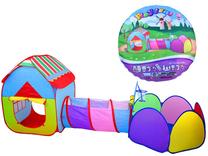 Vaikiška palapinė su tuneliu Playground, 278 cm x 82 cm