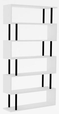 Pastatoma lentyna Kalune Design Hector 495SSE1233, balta sp., 162.6 cm x 90 cm x 22 cm