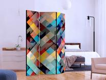 Širma Artgeist Colour Patchwork Paravent0064_3Cz_J, įvairių spalvų, 135 cm x 172 cm