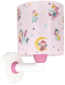Lampa sienas Dalber Fairy Dreams 41499, E27, 1 x 15 W, rozā krās. / balta krās., 15 x 15 cm